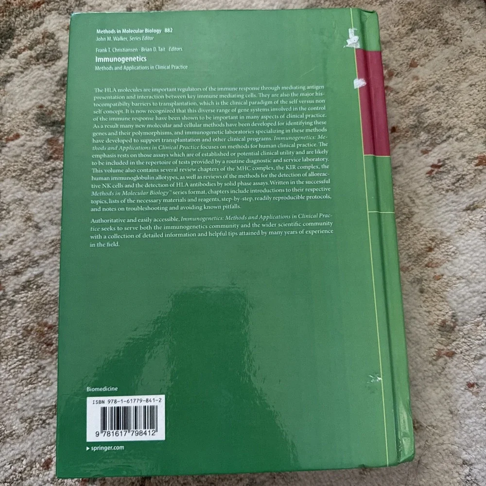 Immunogenetics: Methods and Applications in Clinical Practice by Christiansen